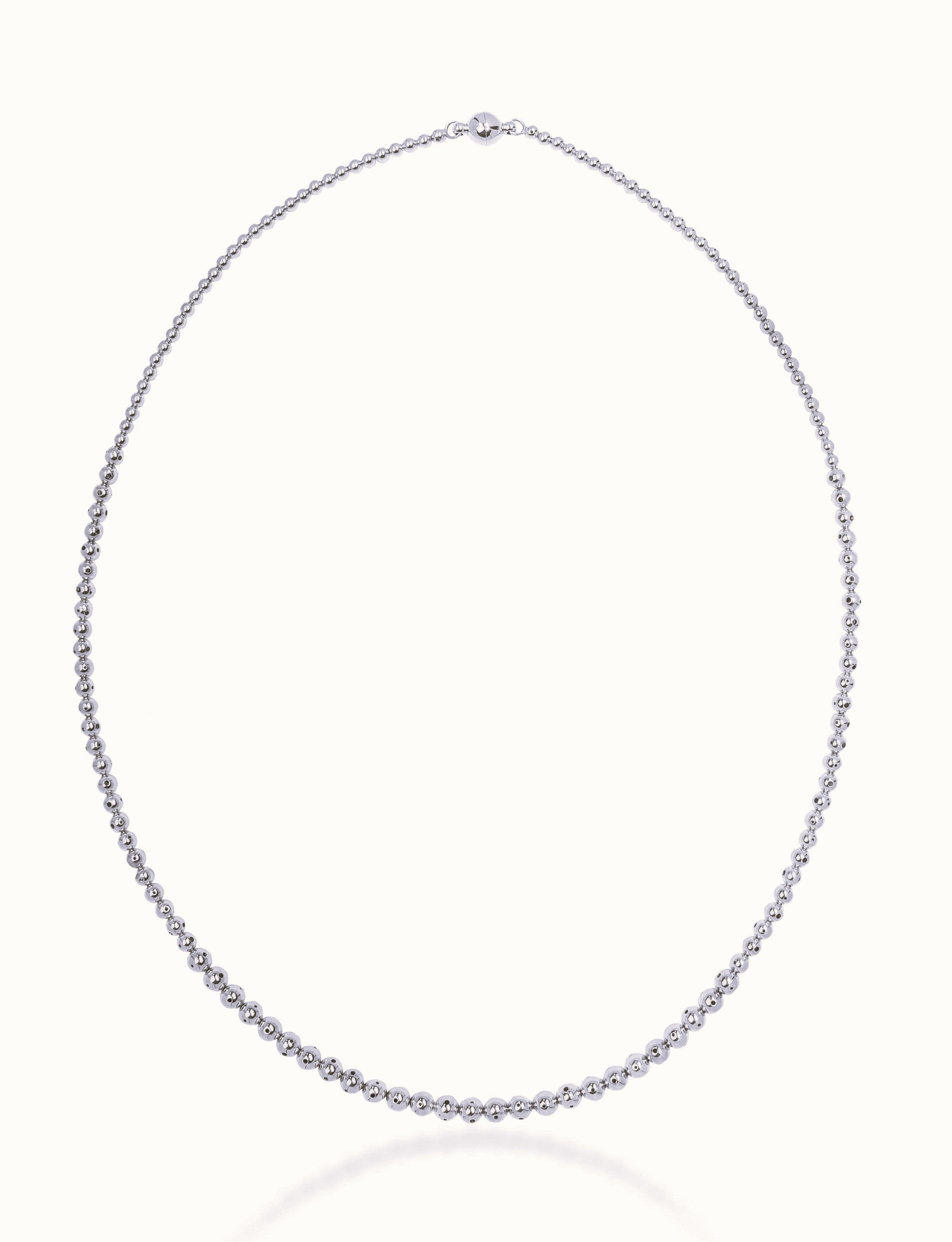 MAGDALENA TRIPLE NECKLACE SILVER