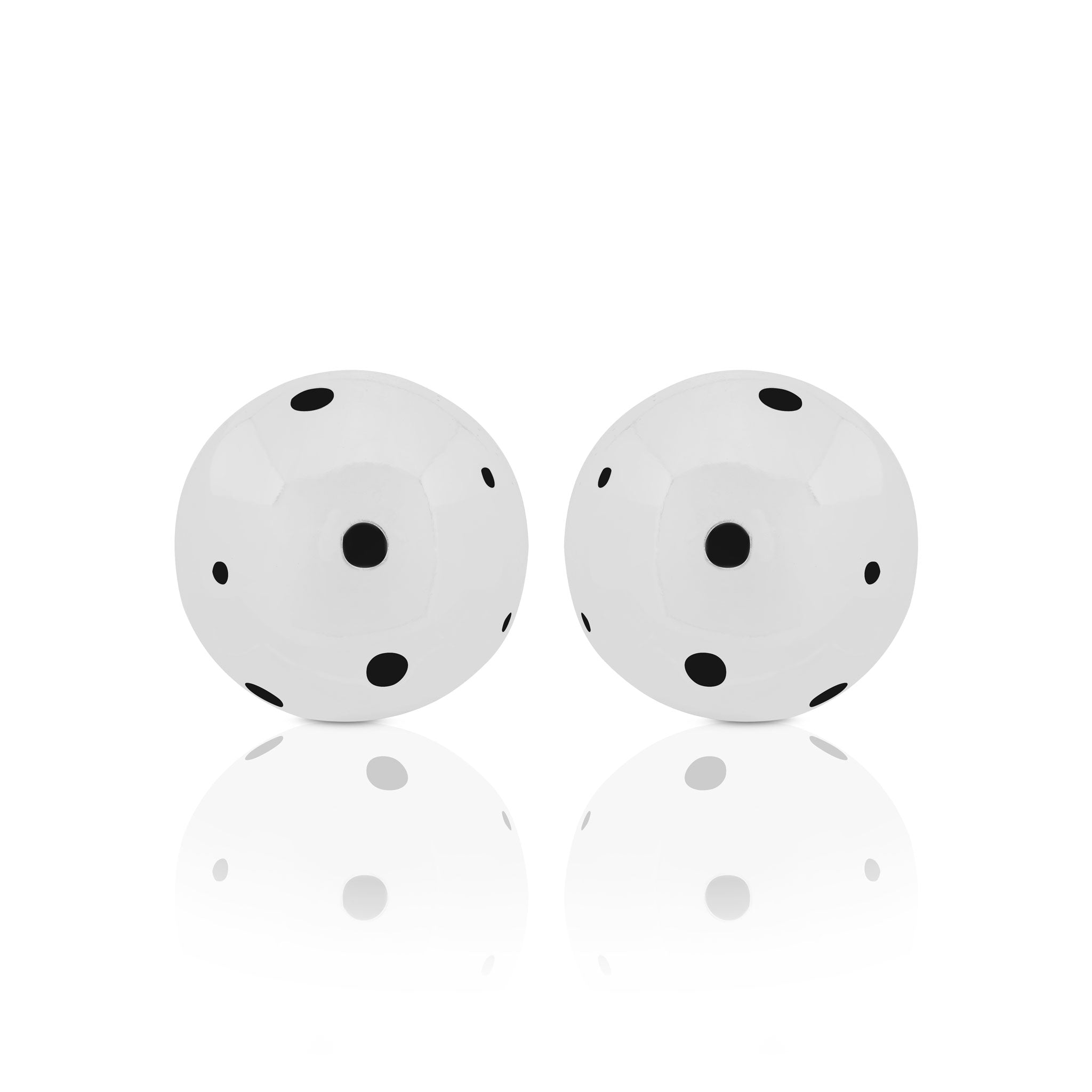 BOLD MEDIUM BALL EARRINGS SILVER