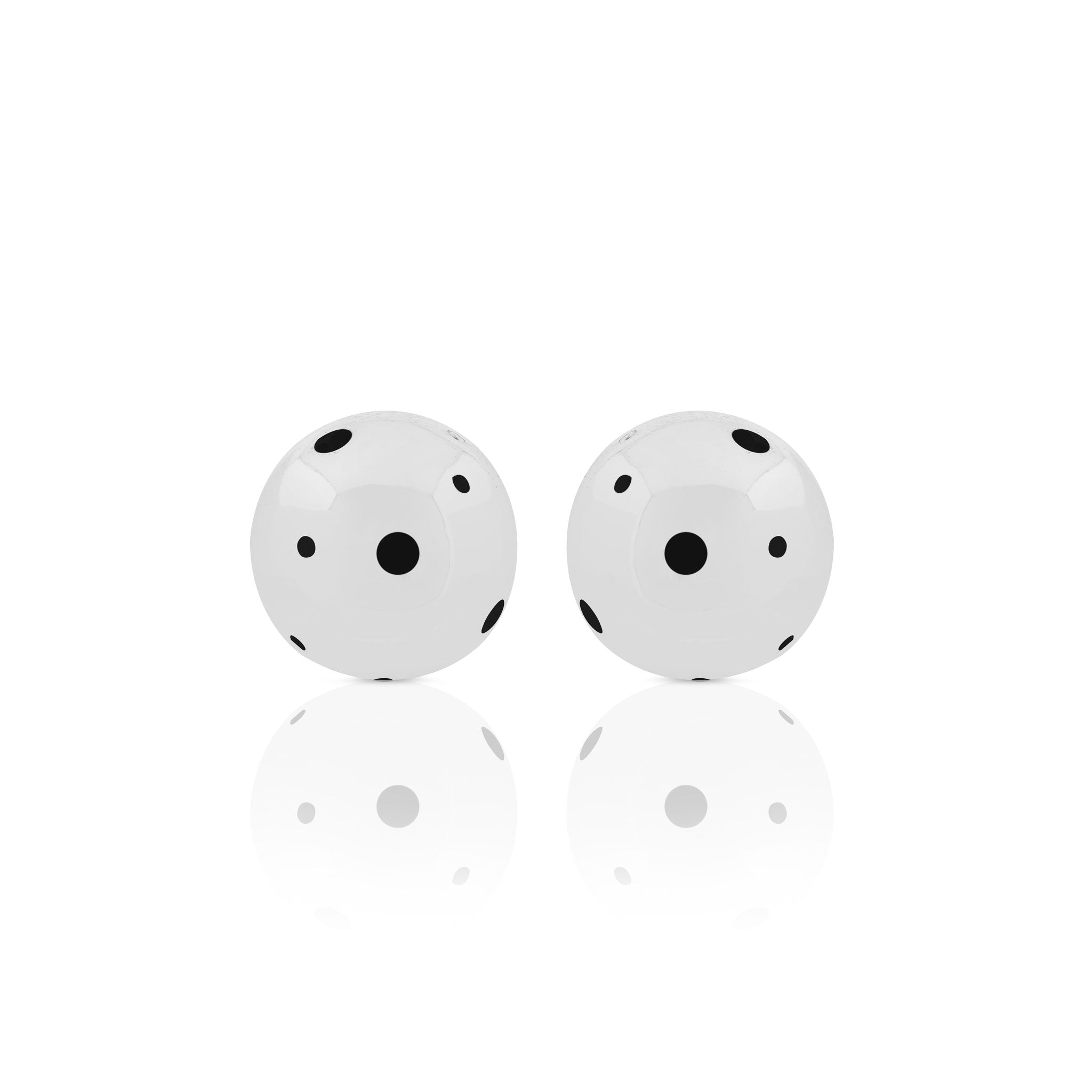 BOLD SMALL BALL EARRINGS SILVER