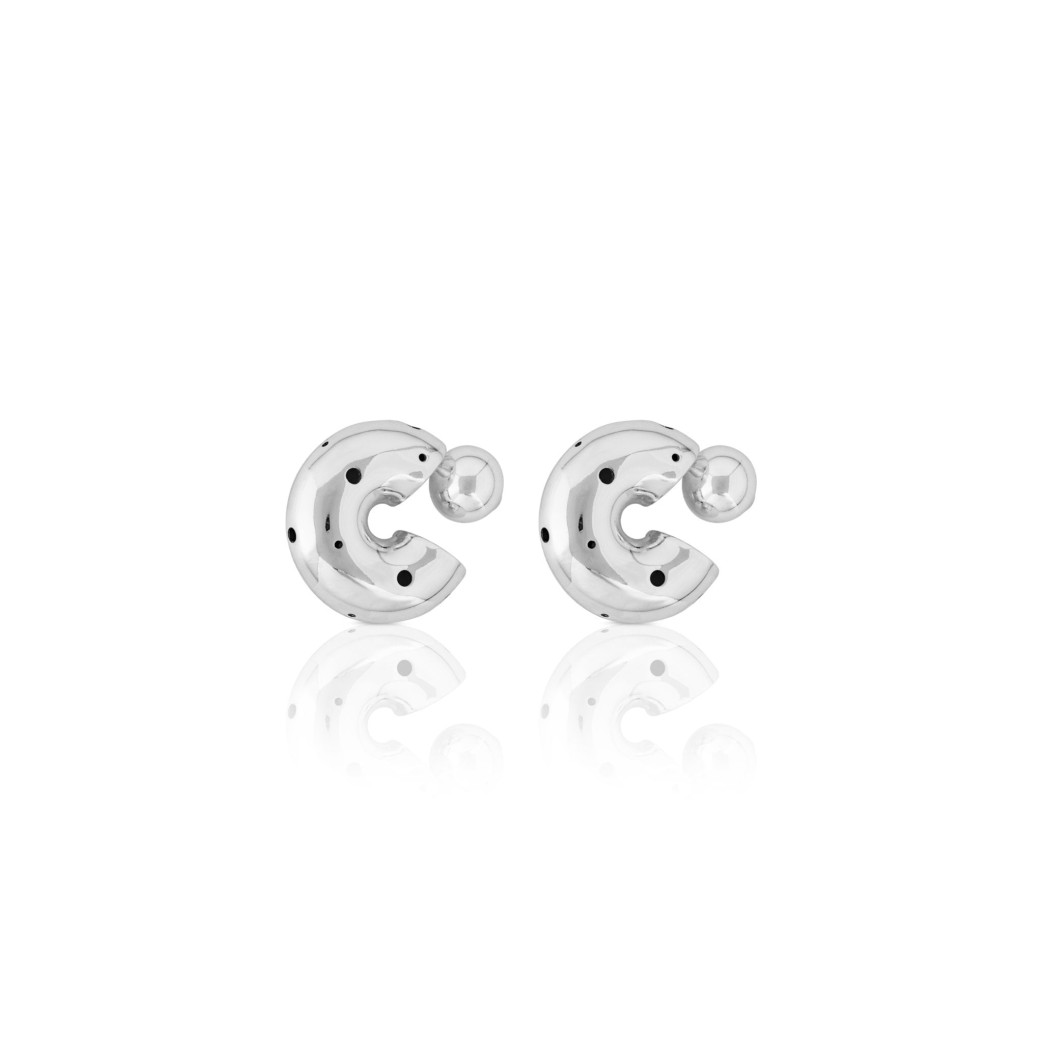 BOLD MEDIUM HOOPS SILVER