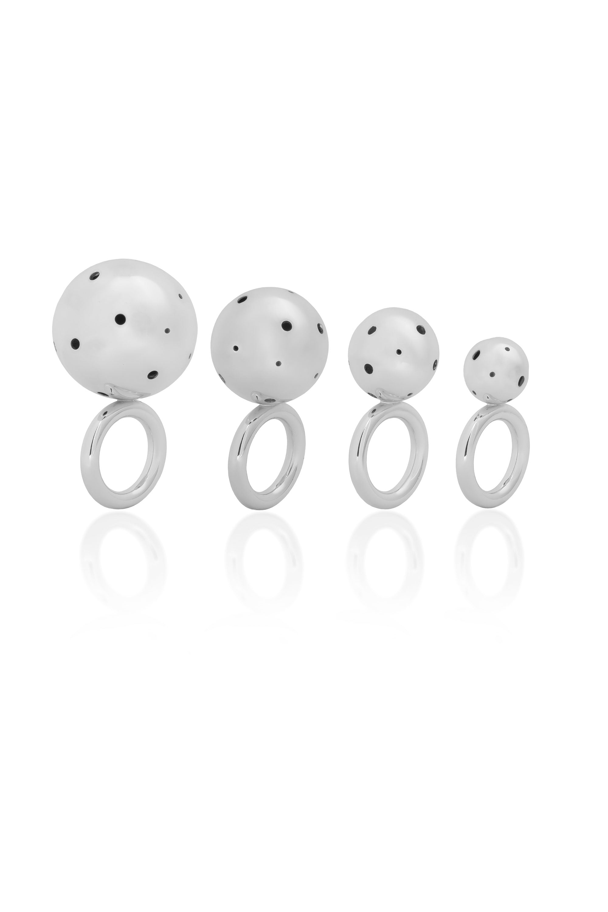 BIG BUBBLE RING SILVER