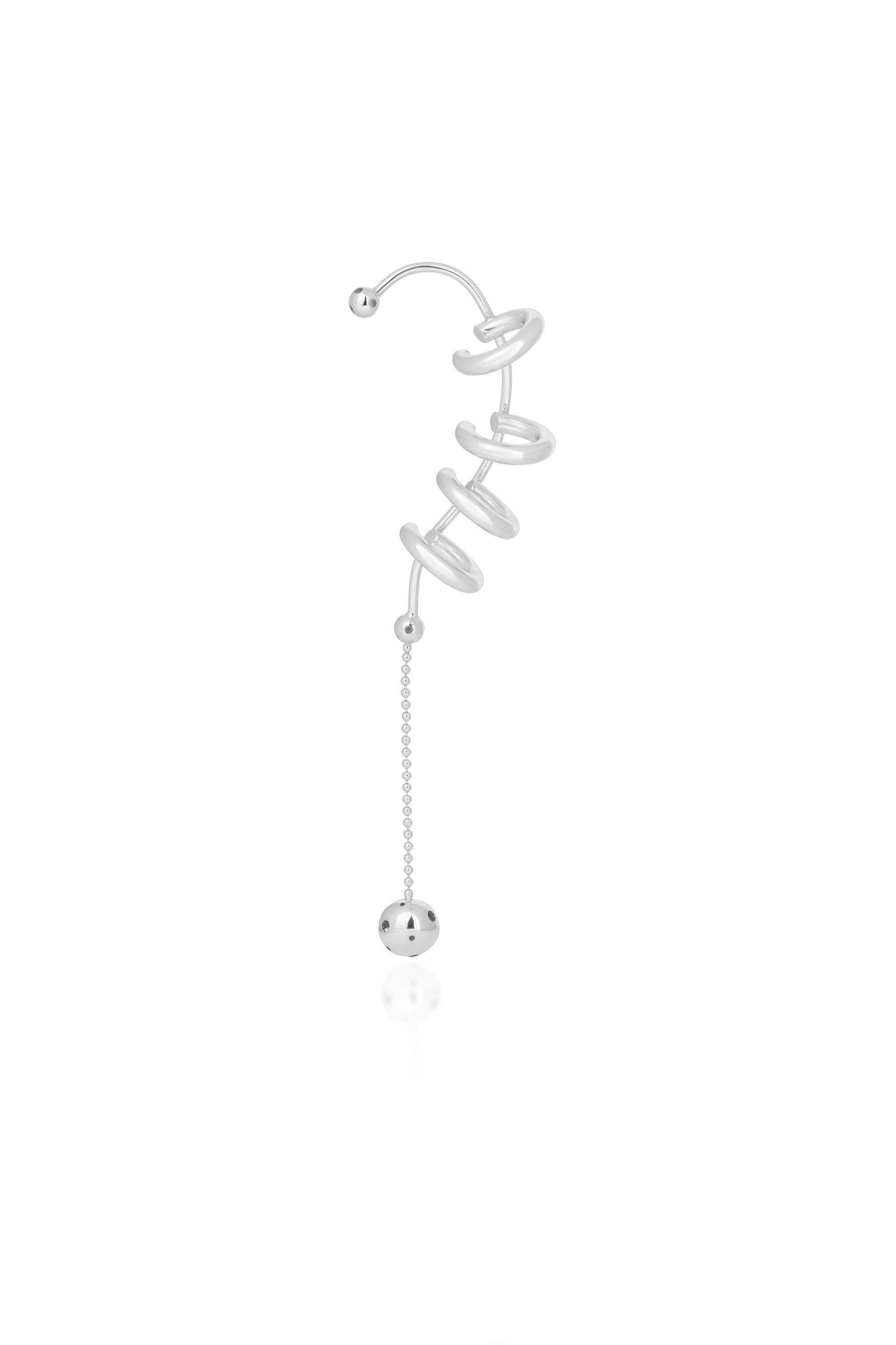 4 AROS EARCUFFS SILVER