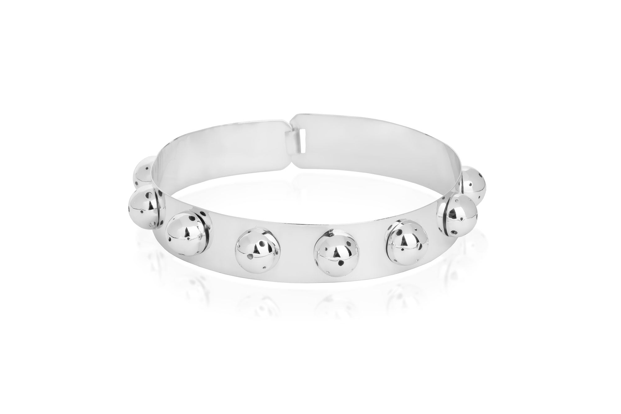 CHOCKER WITH BUBBLES SILVER