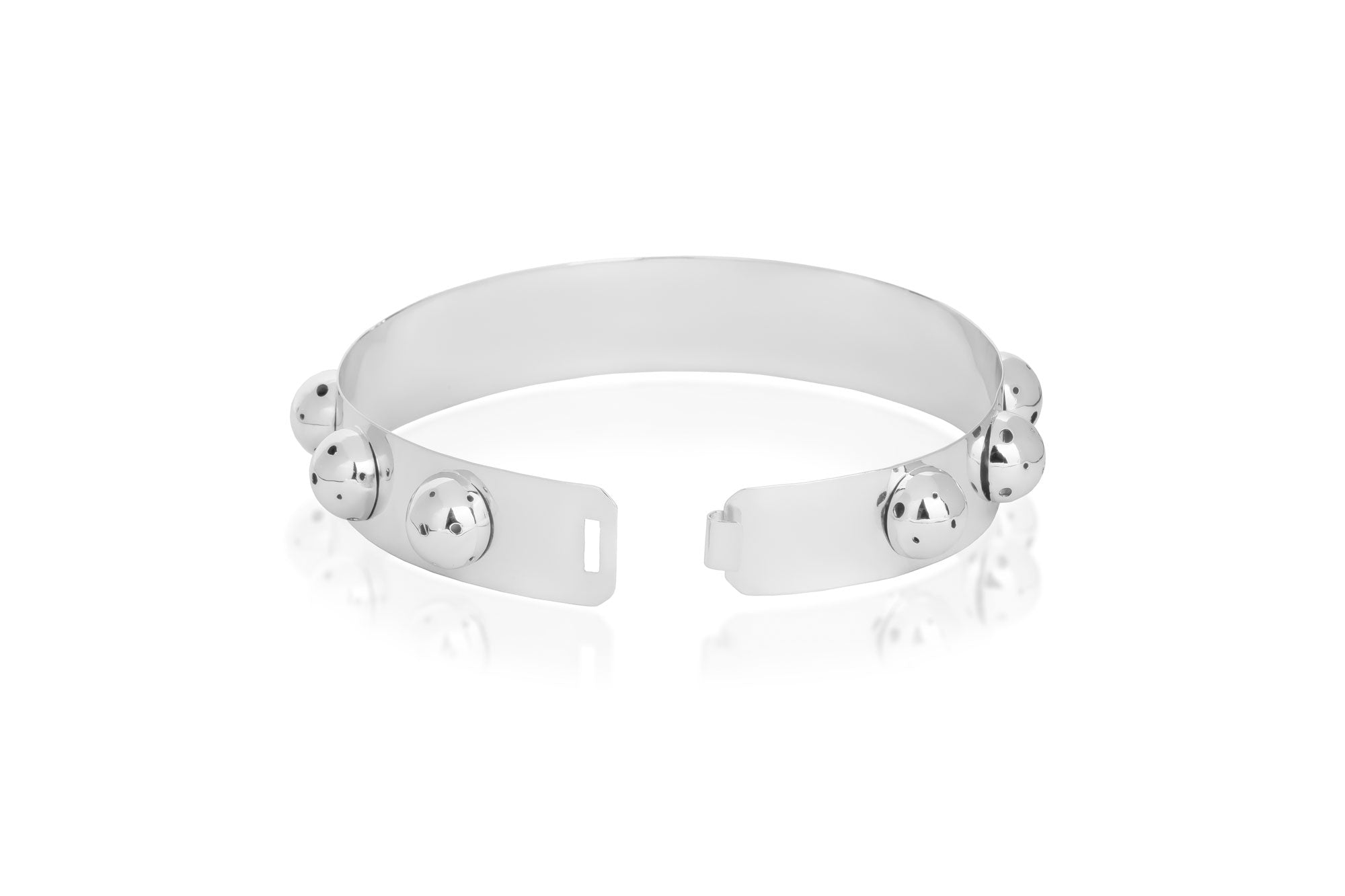 CHOCKER WITH BUBBLES SILVER