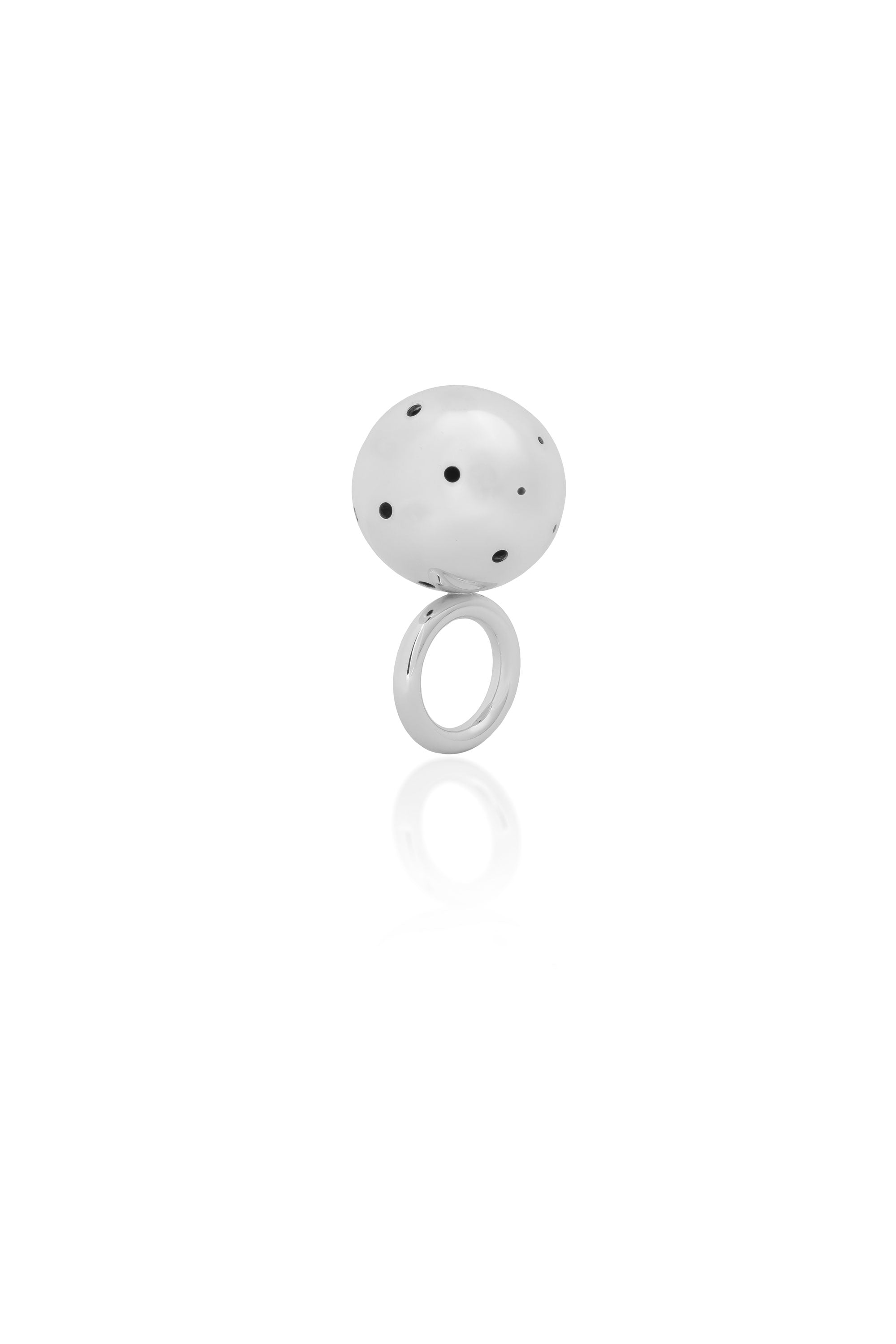BIG BUBBLE RING SILVER
