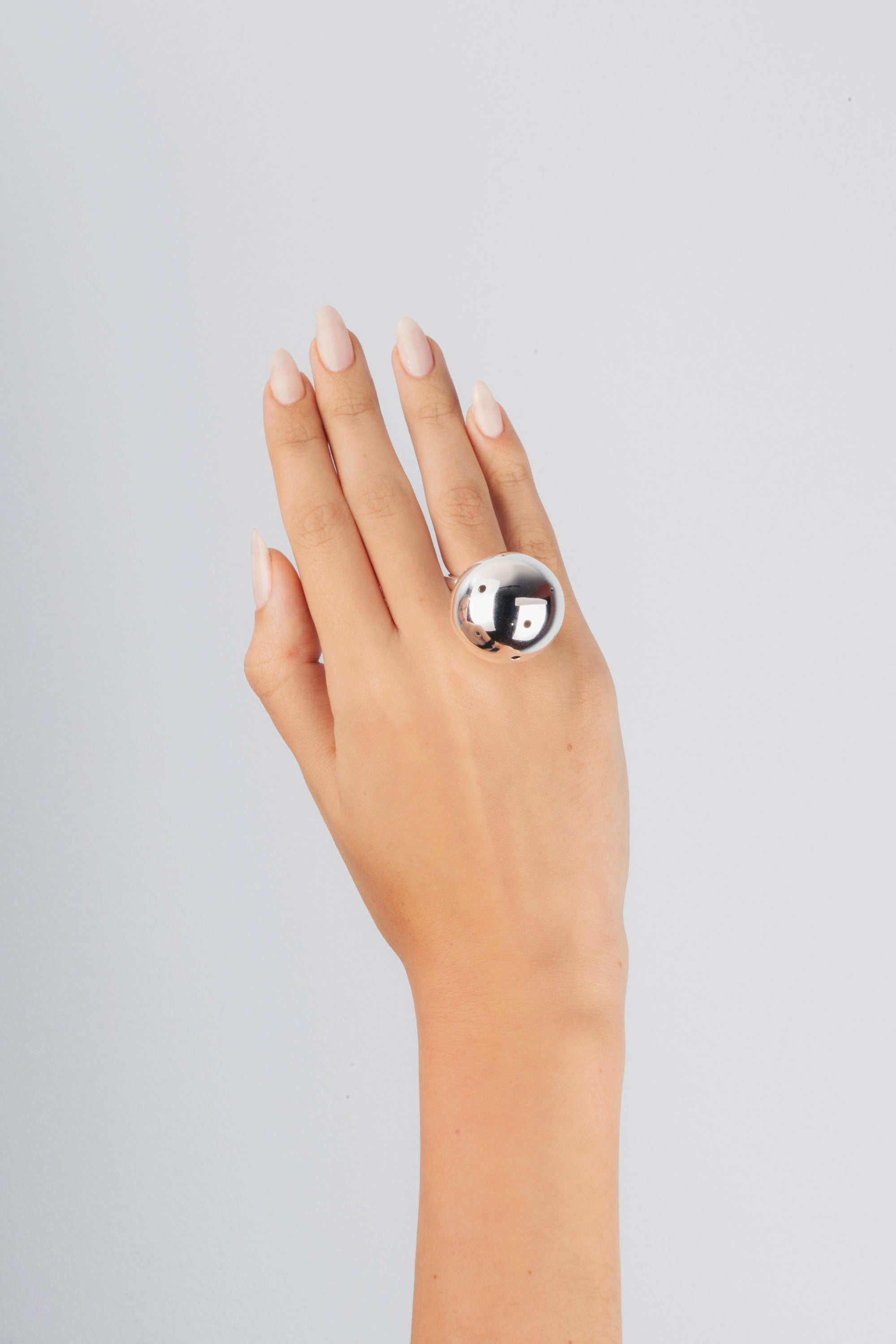 BIG BUBBLE RING SILVER