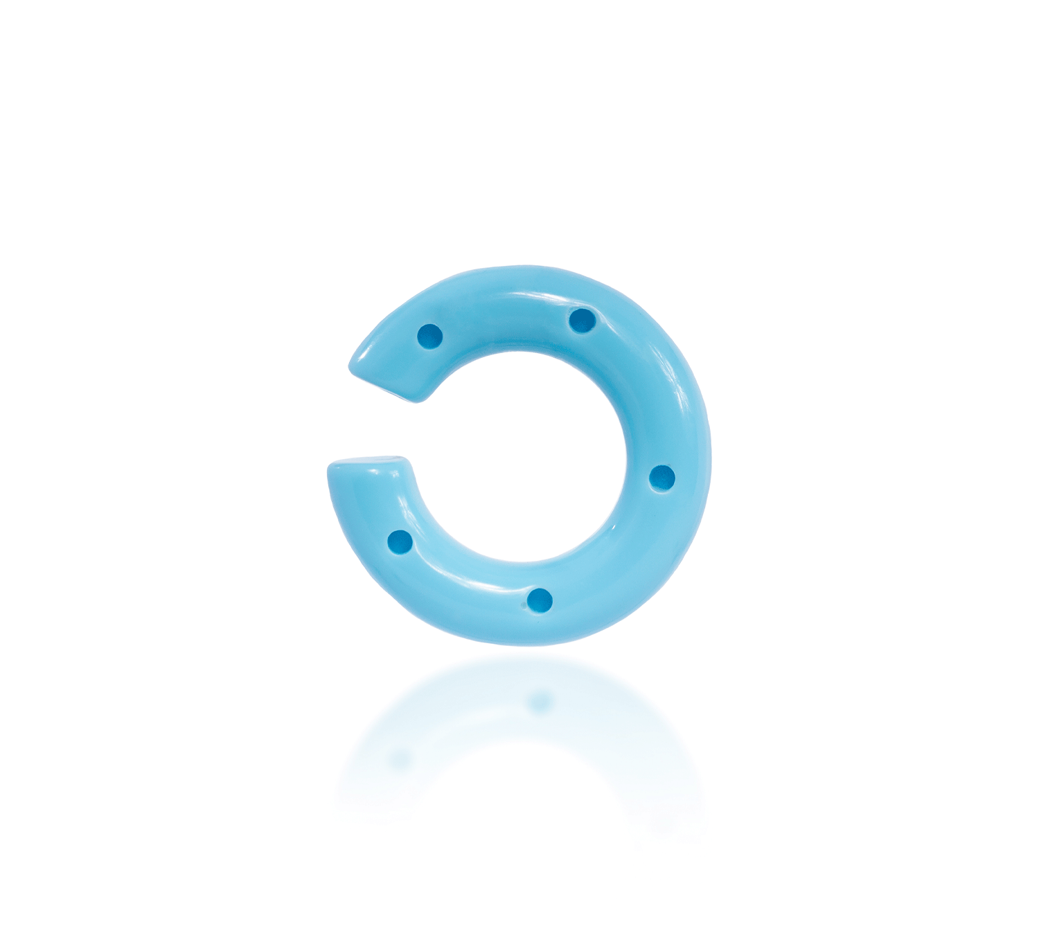 BIG MOON EARCUFF RESINE BLUE