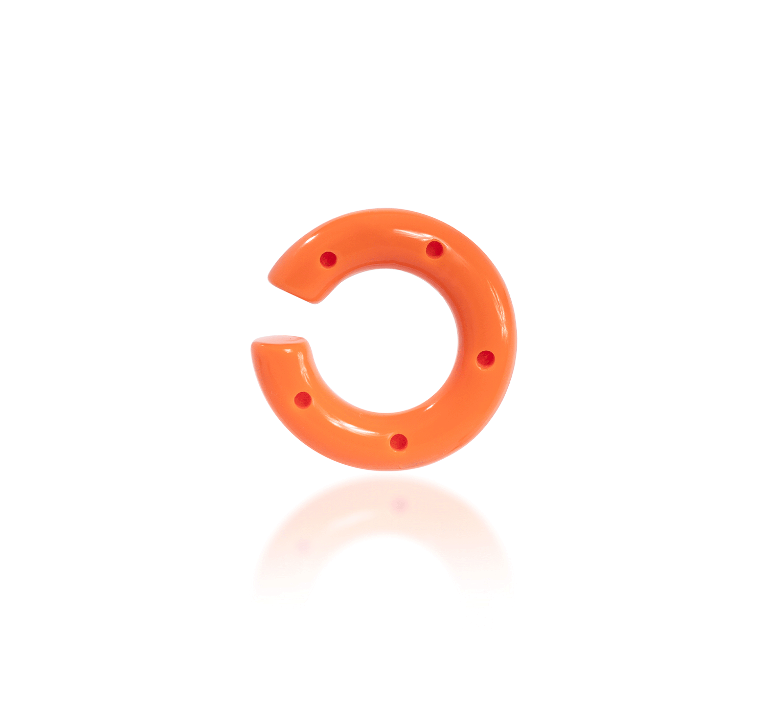 BIG MOON EARCUFF RESINE ORANGE