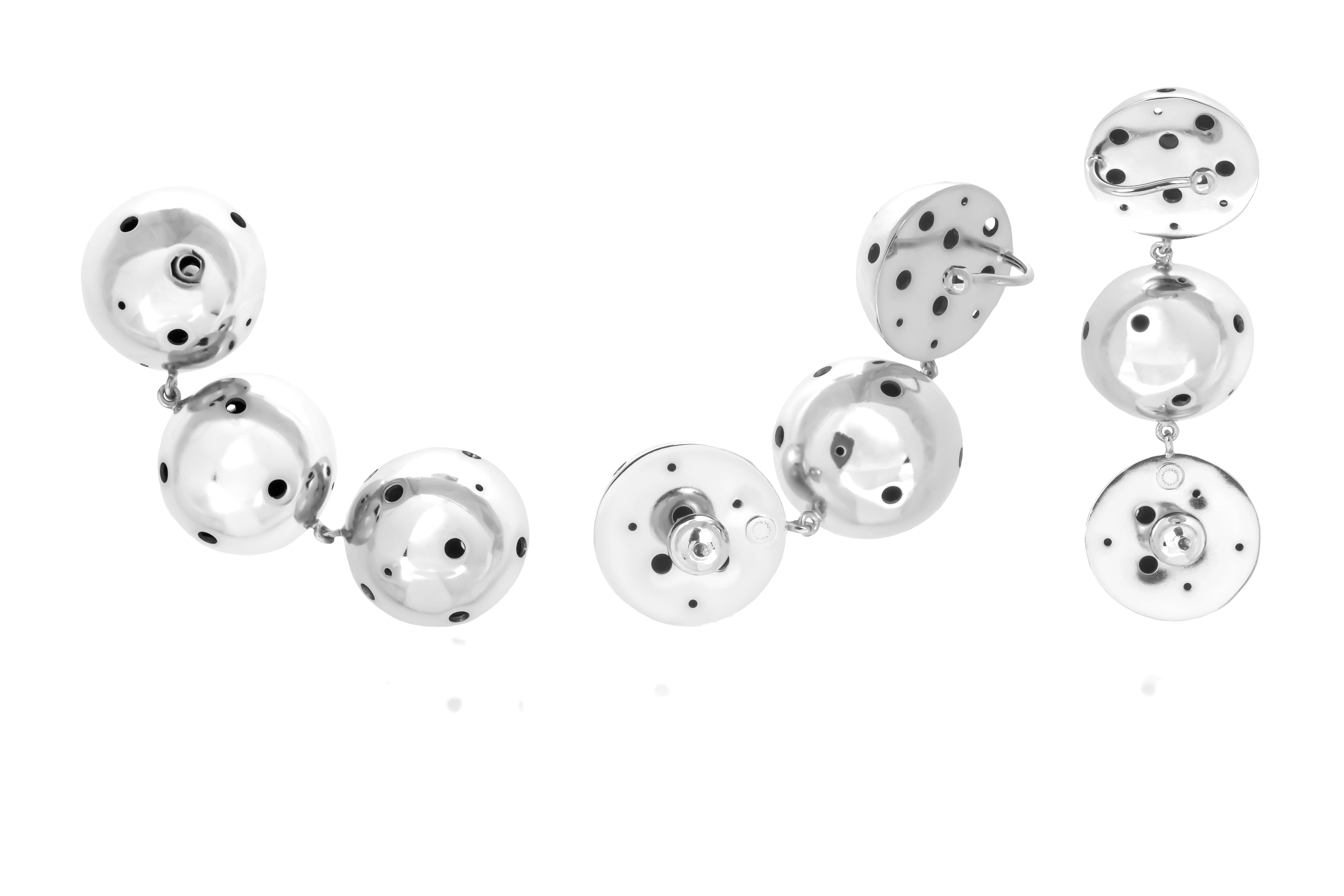 BIG CHAIN EARRING SILVER