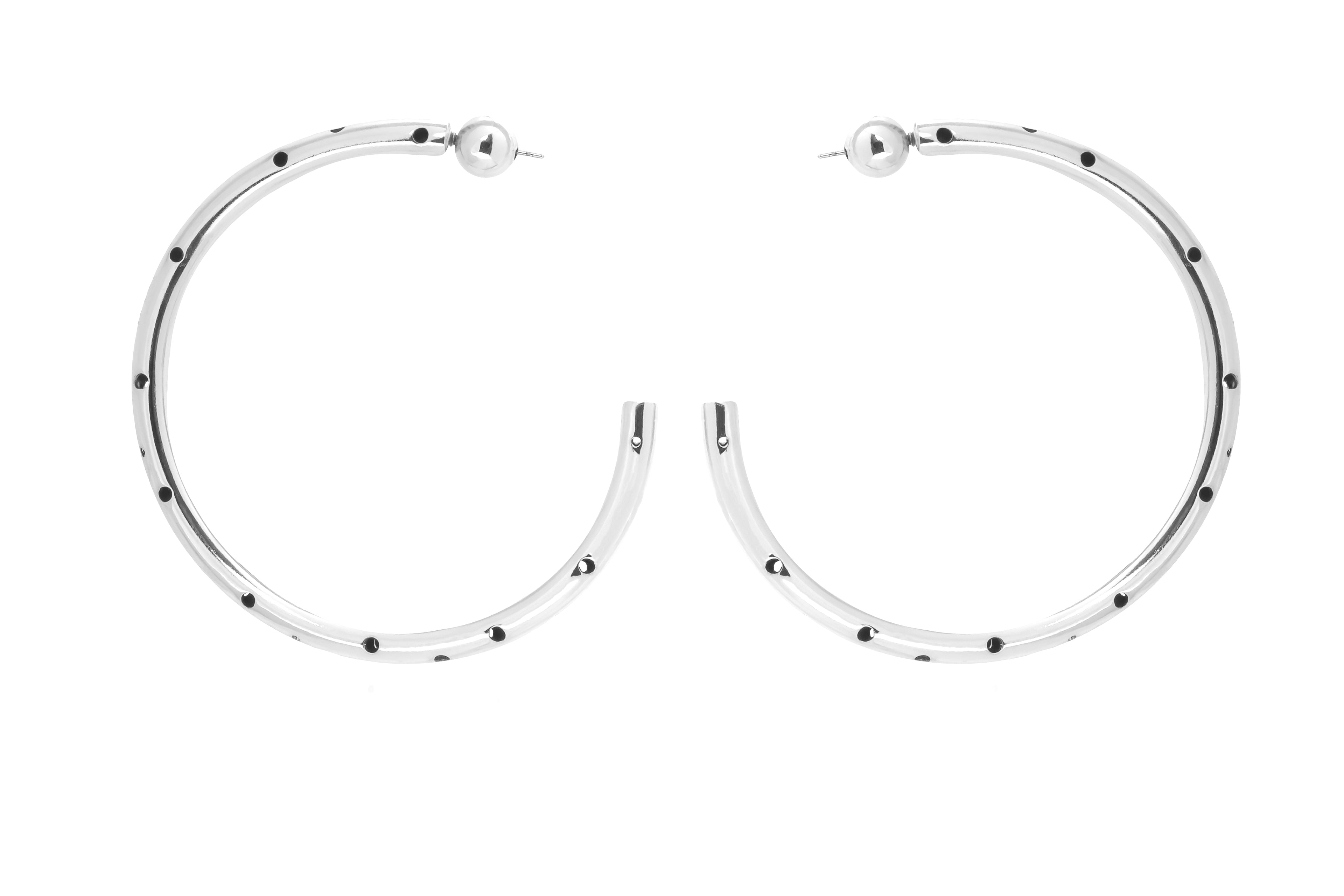 BIG TUBE HOOPS SILVER