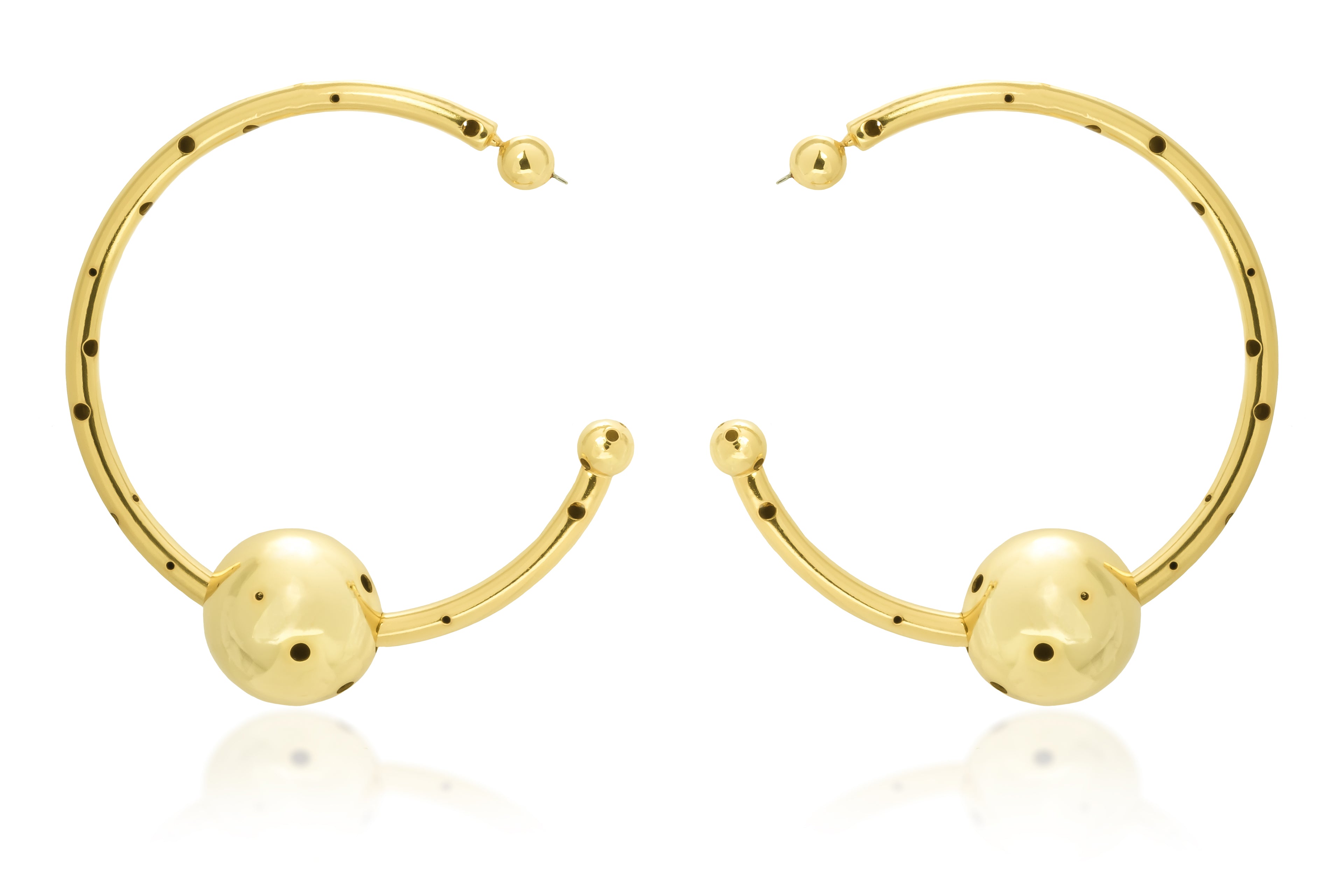 BIG BUBBLE TUBE HOOPS / NECKLACE