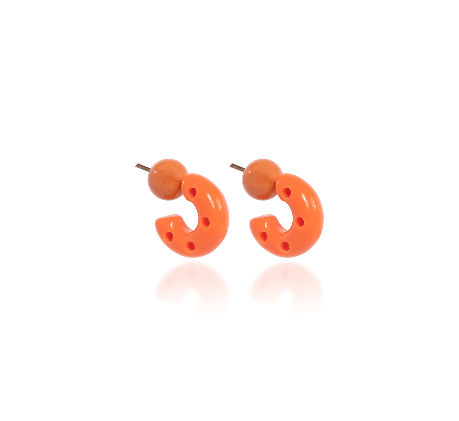 MINI HOOPS RESINE ORANGE