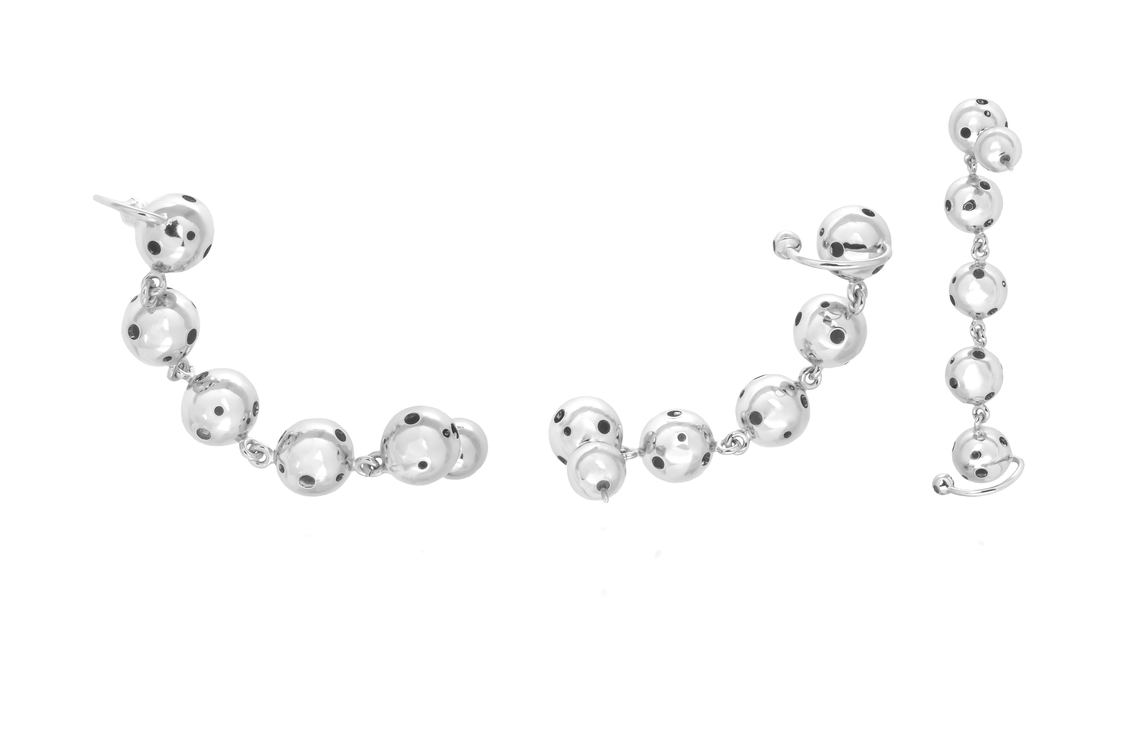 SMALL CHAIN EARRING SILVER