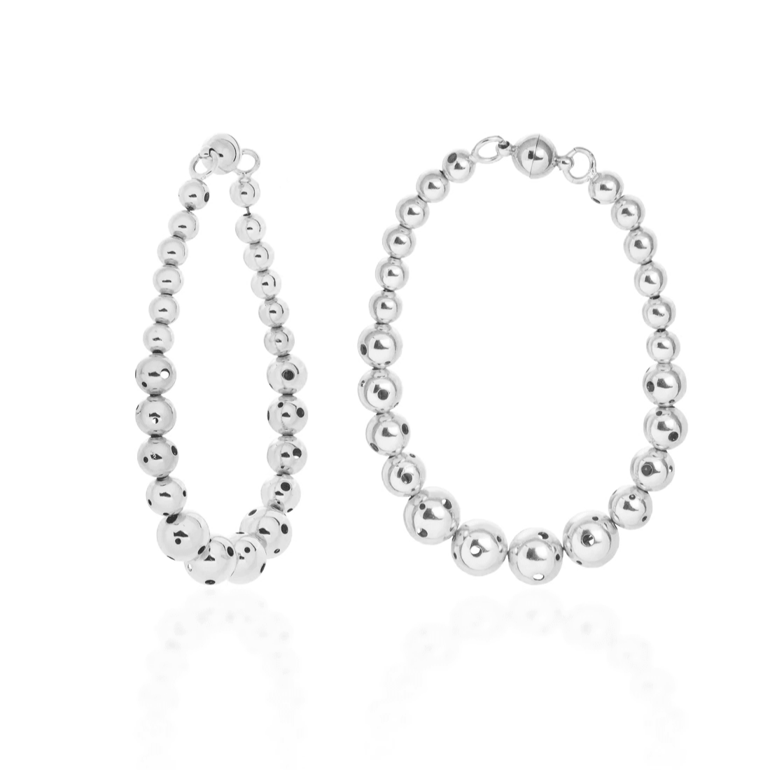 MAGDALENA HOOPS SILVER