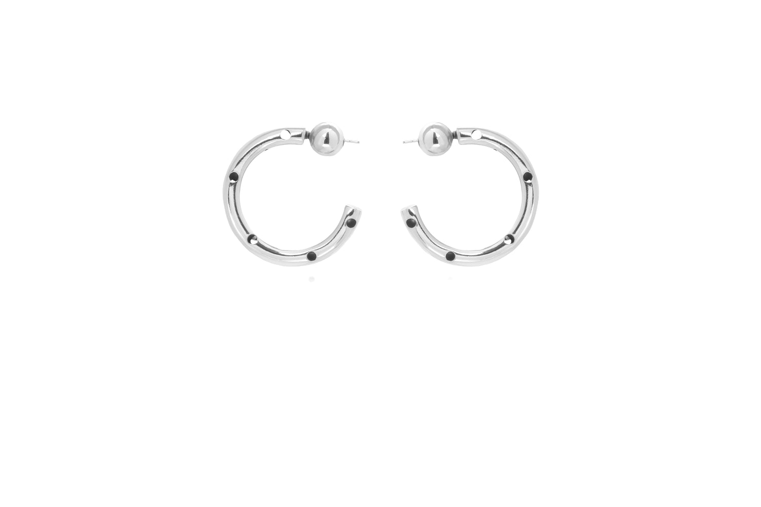 SMALL TUBE HOOPS SILVER