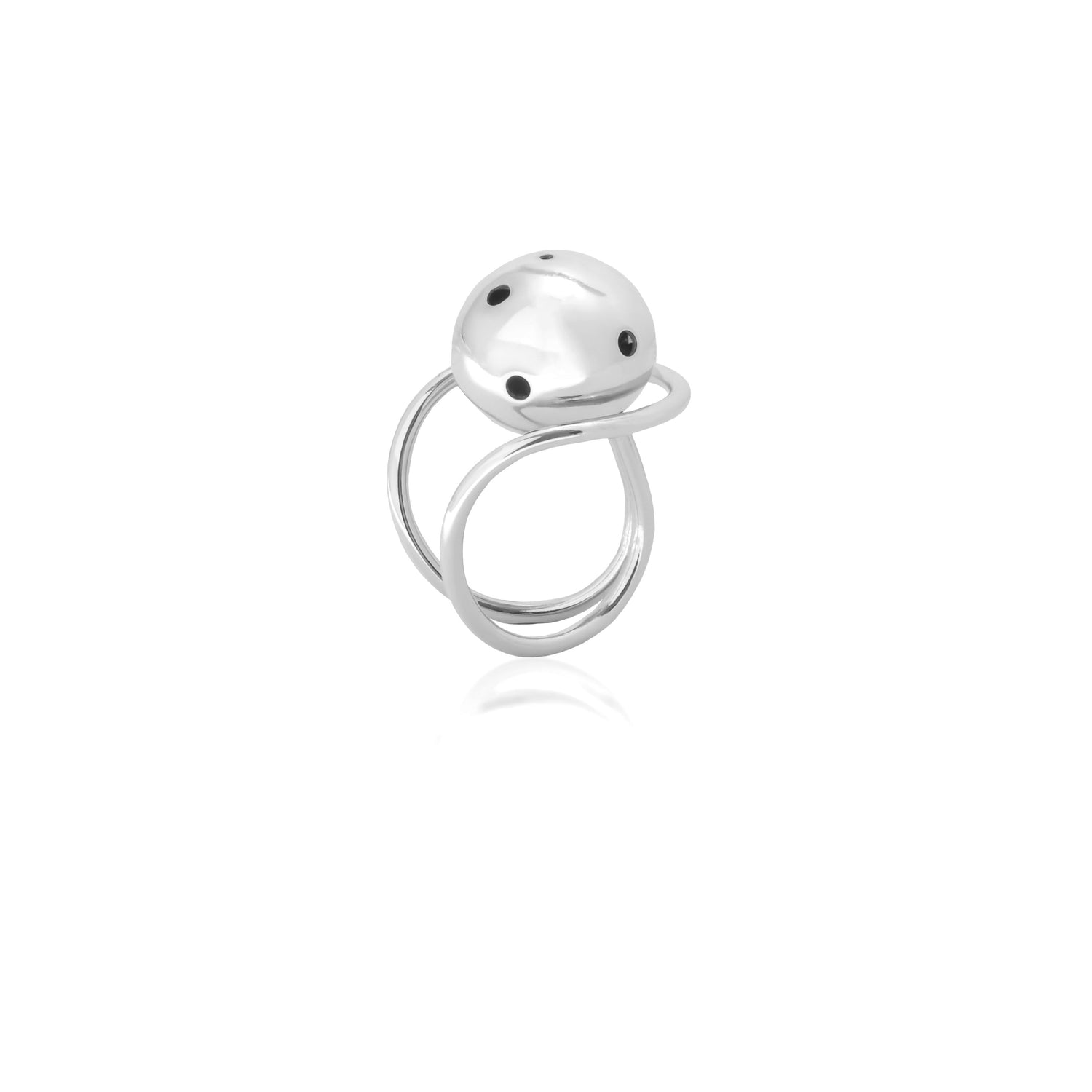 ARC TWO RING SILVER