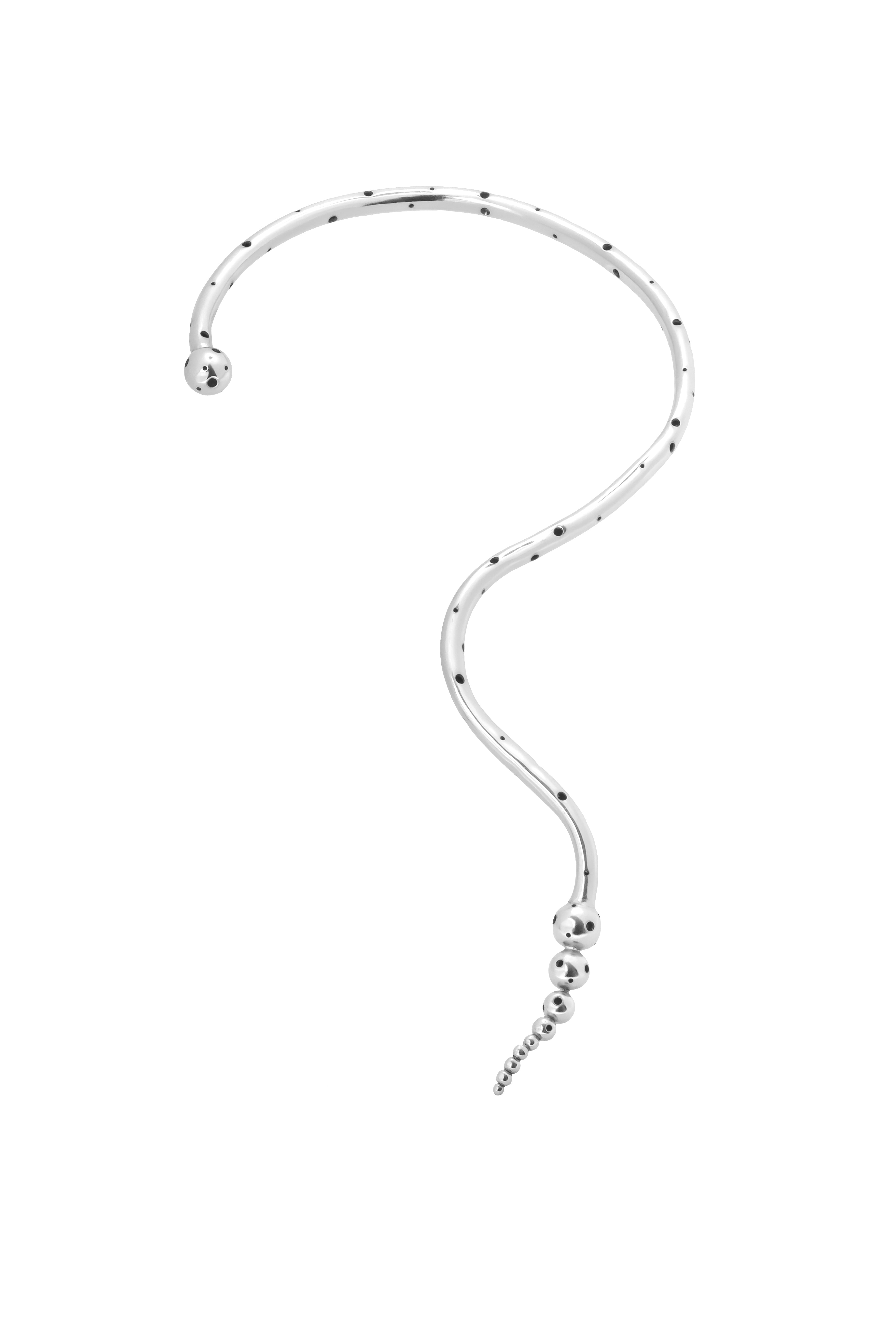 GLAUCUS TUBE NECKLACE SILVER