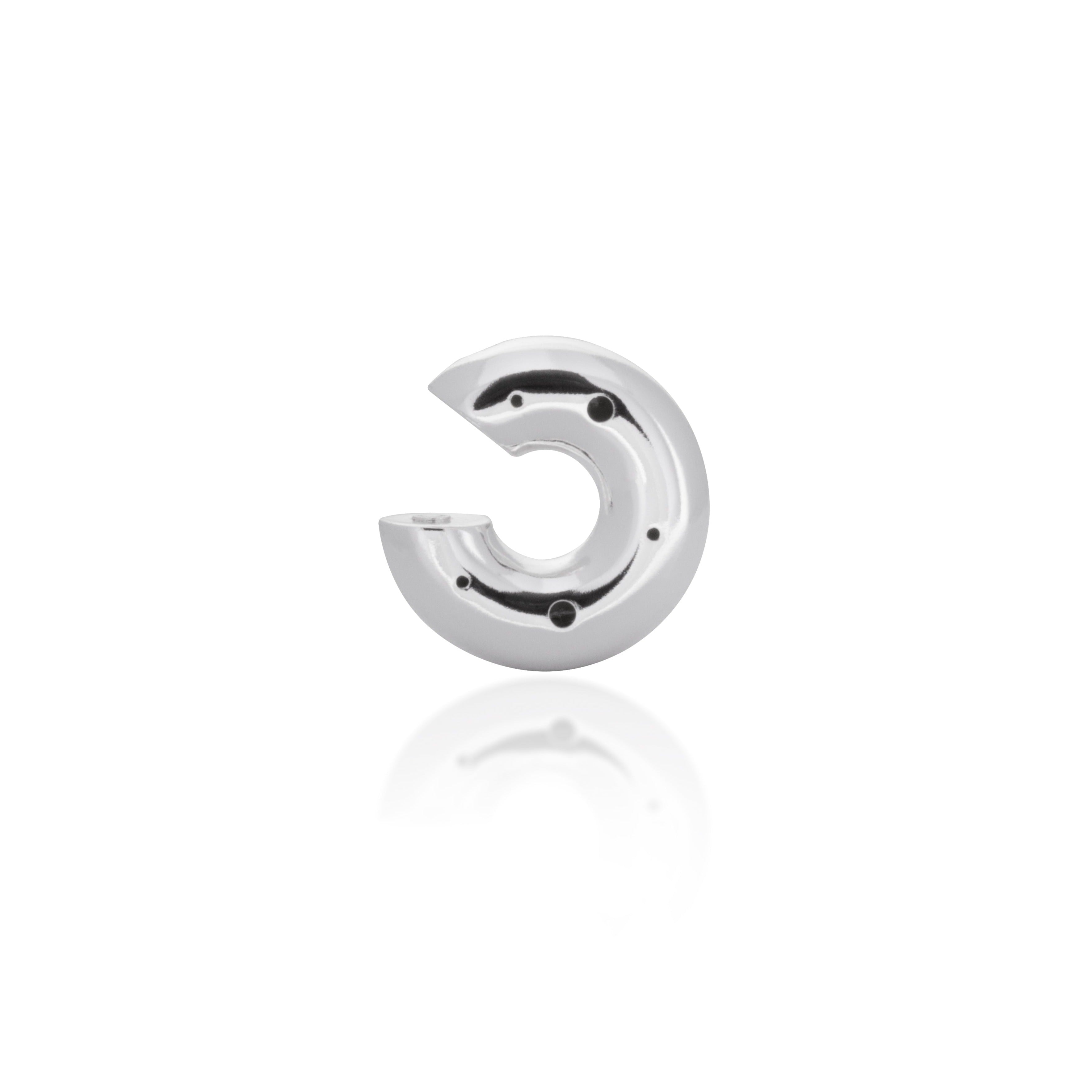 MEDIUM MOON EARCUFF SILVER