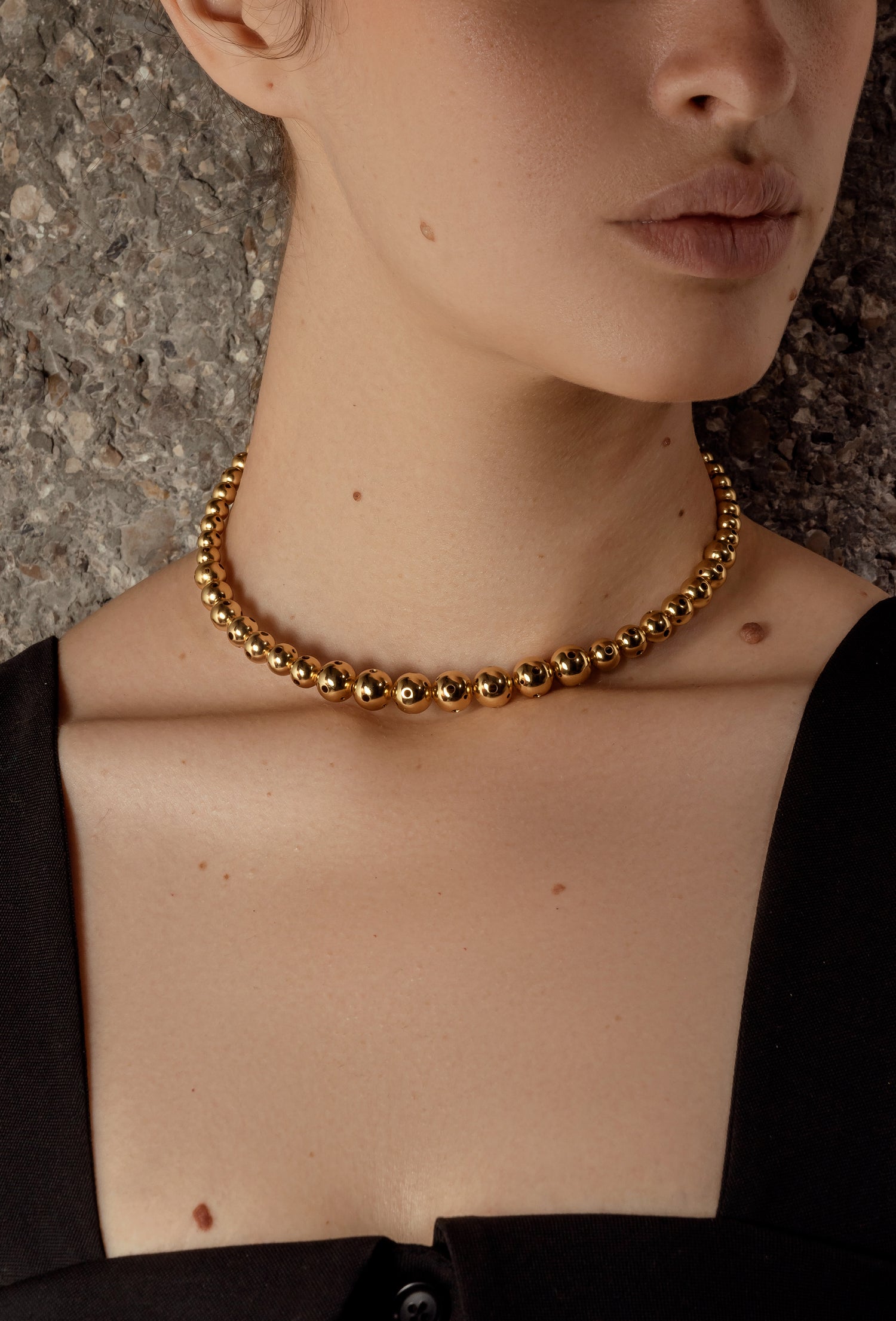 MULTI SPHERE NECKLACE SILVER